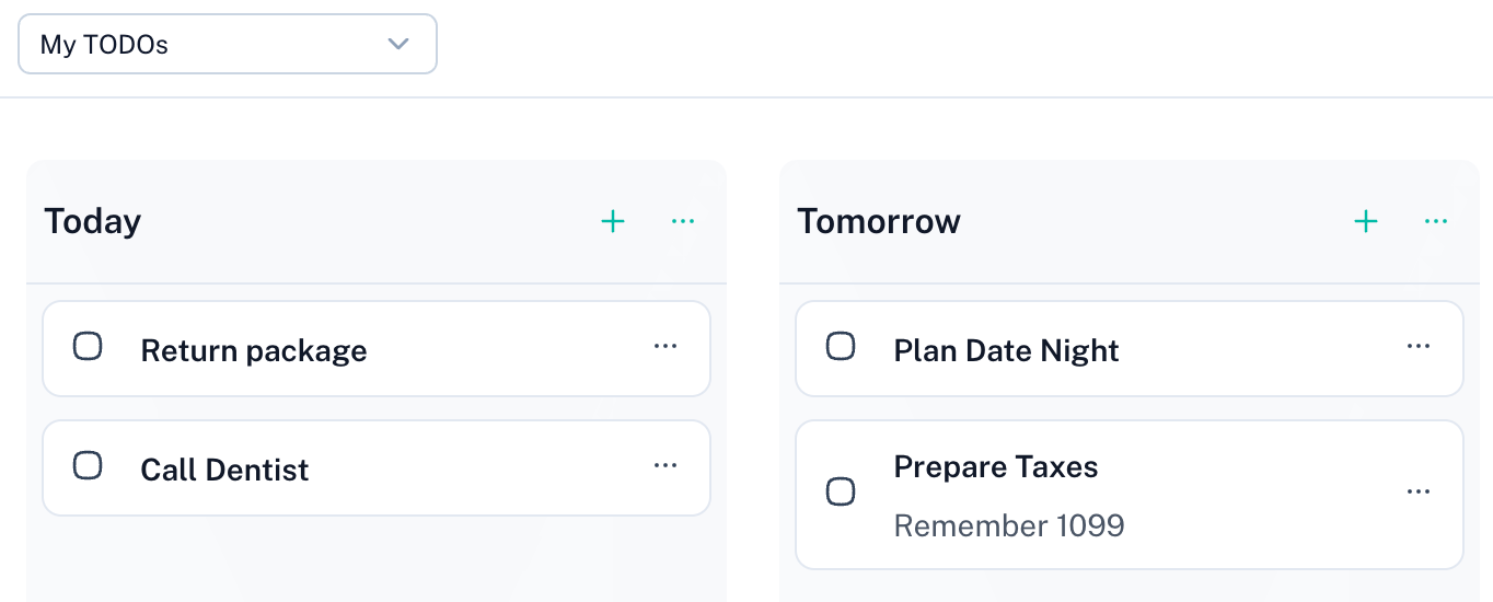 BigPicture task management interface